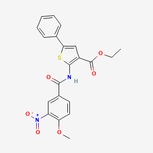 ethyl 2-[(4-methoxy-3-nitrobenzoyl)amino]-5-phenyl-3-thiophenecarboxylate