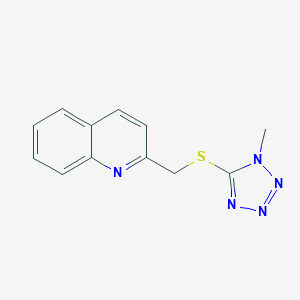 2-{[(1-methyl-1H-tetraazol-5-yl)sulfanyl]methyl}quinoline