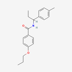 N-[1-(4-methylphenyl)propyl]-4-propoxybenzamide