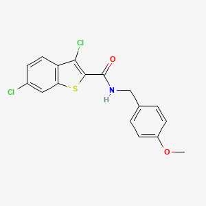 3,6-dichloro-N-(4-methoxybenzyl)-1-benzothiophene-2-carboxamide