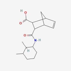 molecular formula C17H25NO3 B4277525 3-{[(2,3-dimethylcyclohexyl)amino]carbonyl}bicyclo[2.2.1]hept-5-ene-2-carboxylic acid 