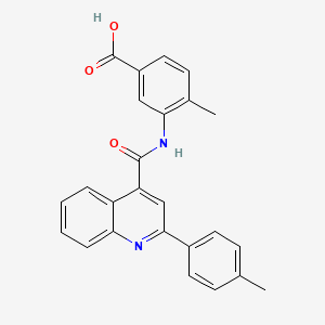 4-methyl-3-({[2-(4-methylphenyl)-4-quinolinyl]carbonyl}amino)benzoic acid