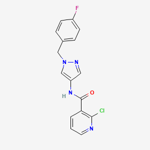 2-chloro-N-[1-(4-fluorobenzyl)-1H-pyrazol-4-yl]nicotinamide