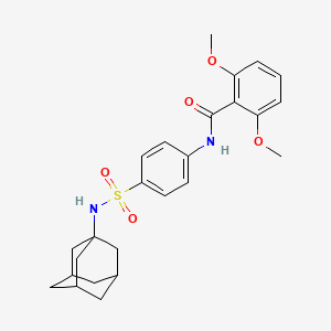 N-{4-[(1-adamantylamino)sulfonyl]phenyl}-2,6-dimethoxybenzamide