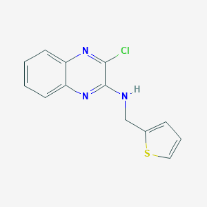 molecular formula C13H10ClN3S B427762 3-chloro-N-(2-thienylmethyl)-2-quinoxalinamine 