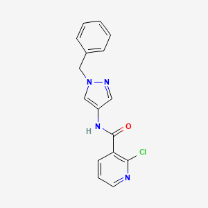 molecular formula C16H13ClN4O B4277633 N-(1-benzyl-1H-pyrazol-4-yl)-2-chloronicotinamide 