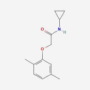 molecular formula C13H17NO2 B4277640 N-cyclopropyl-2-(2,5-dimethylphenoxy)acetamide 