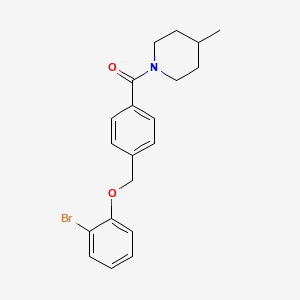 1-{4-[(2-bromophenoxy)methyl]benzoyl}-4-methylpiperidine