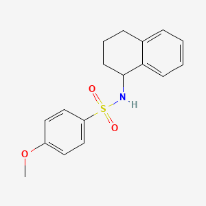 4-methoxy-N-(1,2,3,4-tetrahydro-1-naphthalenyl)benzenesulfonamide