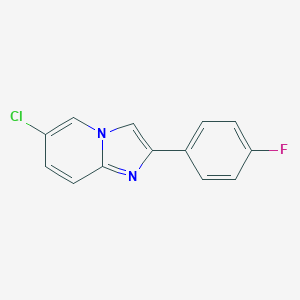 molecular formula C13H8ClFN2 B427771 6-Chloro-2-(4-fluorophenyl)imidazo[1,2-a]pyridine CAS No. 2069-47-8
