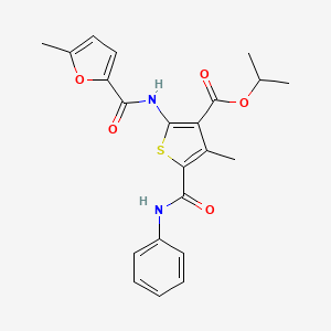 isopropyl 5-(anilinocarbonyl)-4-methyl-2-[(5-methyl-2-furoyl)amino]-3-thiophenecarboxylate