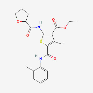 ethyl 4-methyl-5-{[(2-methylphenyl)amino]carbonyl}-2-[(tetrahydro-2-furanylcarbonyl)amino]-3-thiophenecarboxylate
