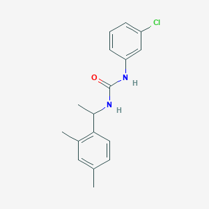 molecular formula C17H19ClN2O B4277729 N-(3-chlorophenyl)-N'-[1-(2,4-dimethylphenyl)ethyl]urea 