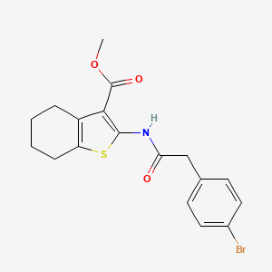 methyl 2-{[(4-bromophenyl)acetyl]amino}-4,5,6,7-tetrahydro-1-benzothiophene-3-carboxylate