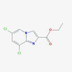molecular formula C10H8Cl2N2O2 B427775 6,8-二氯咪唑并[1,2-a]吡啶-2-羧酸乙酯 CAS No. 444791-55-3