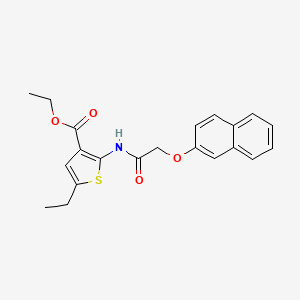 ethyl 5-ethyl-2-{[(2-naphthyloxy)acetyl]amino}-3-thiophenecarboxylate