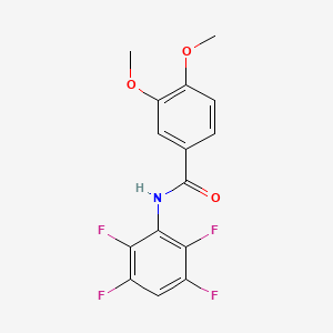 3,4-dimethoxy-N-(2,3,5,6-tetrafluorophenyl)benzamide