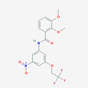 2,3-dimethoxy-N-[3-nitro-5-(2,2,2-trifluoroethoxy)phenyl]benzamide