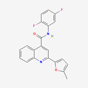 N-(2,5-difluorophenyl)-2-(5-methyl-2-furyl)-4-quinolinecarboxamide