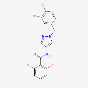 N-[1-(3,4-dichlorobenzyl)-1H-pyrazol-4-yl]-2,6-difluorobenzamide