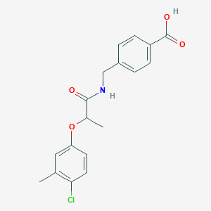 4-({[2-(4-chloro-3-methylphenoxy)propanoyl]amino}methyl)benzoic acid