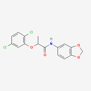 N-1,3-benzodioxol-5-yl-2-(2,5-dichlorophenoxy)propanamide