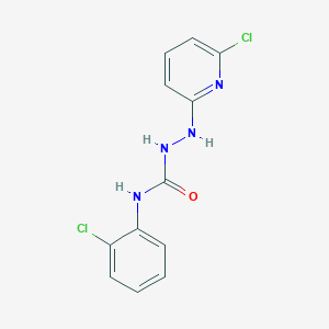 N-(2-chlorophenyl)-2-(6-chloro-2-pyridinyl)hydrazinecarboxamide