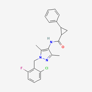 N-[1-(2-chloro-6-fluorobenzyl)-3,5-dimethyl-1H-pyrazol-4-yl]-2-phenylcyclopropanecarboxamide