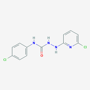 molecular formula C12H10Cl2N4O B427789 N-(4-chlorophenyl)-2-(6-chloro-2-pyridinyl)hydrazinecarboxamide 
