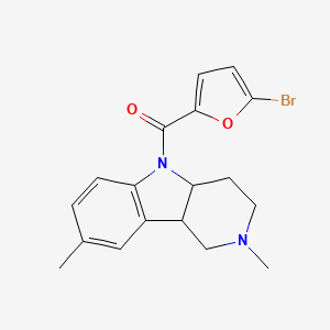 5-(5-bromo-2-furoyl)-2,8-dimethyl-2,3,4,4a,5,9b-hexahydro-1H-pyrido[4,3-b]indole