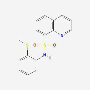 N-[2-(methylthio)phenyl]-8-quinolinesulfonamide
