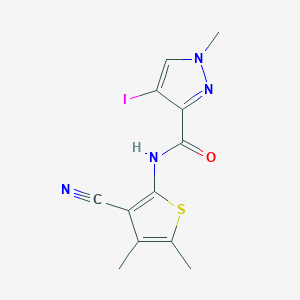 N-(3-cyano-4,5-dimethyl-2-thienyl)-4-iodo-1-methyl-1H-pyrazole-3-carboxamide