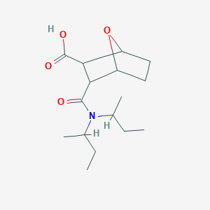 molecular formula C16H27NO4 B4277920 3-[(di-sec-butylamino)carbonyl]-7-oxabicyclo[2.2.1]heptane-2-carboxylic acid 