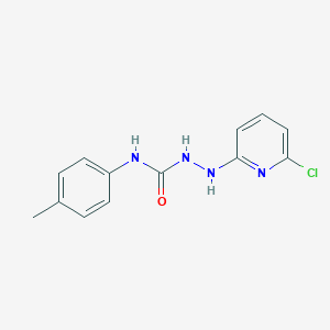 molecular formula C13H13ClN4O B427793 2-(6-chloro-2-pyridinyl)-N-(4-methylphenyl)hydrazinecarboxamide 