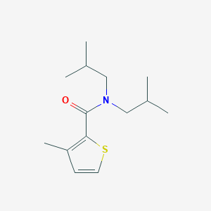 molecular formula C14H23NOS B4277943 N,N-diisobutyl-3-methyl-2-thiophenecarboxamide 