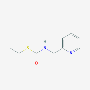 molecular formula C9H12N2OS B427795 S-ethyl 2-pyridinylmethylthiocarbamate 