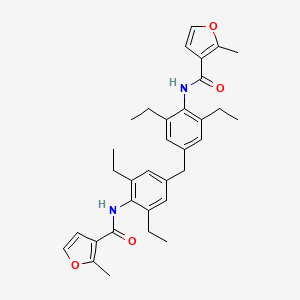 N,N'-[methylenebis(2,6-diethyl-4,1-phenylene)]bis(2-methyl-3-furamide)