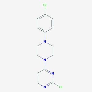 2-Chloro-4-[4-(4-chlorophenyl)-1-piperazinyl]pyrimidine