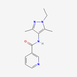 N-(1-ethyl-3,5-dimethyl-1H-pyrazol-4-yl)nicotinamide