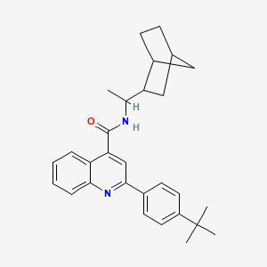 N-(1-bicyclo[2.2.1]hept-2-ylethyl)-2-(4-tert-butylphenyl)-4-quinolinecarboxamide