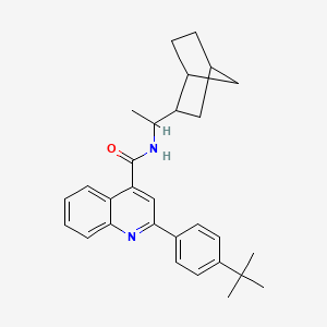 molecular formula C29H34N2O B4277977 N-(1-bicyclo[2.2.1]hept-2-ylethyl)-2-(4-tert-butylphenyl)-4-quinolinecarboxamide 