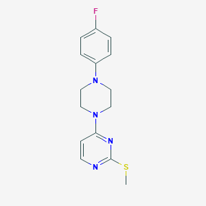 4-[4-(4-Fluorophenyl)-1-piperazinyl]-2-pyrimidinyl methyl sulfide