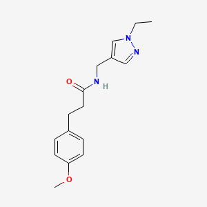 N-[(1-ethyl-1H-pyrazol-4-yl)methyl]-3-(4-methoxyphenyl)propanamide