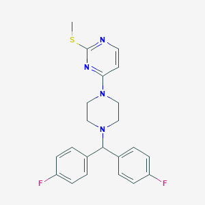 4-{4-[Bis(4-fluorophenyl)methyl]-1-piperazinyl}-2-pyrimidinyl methyl sulfide