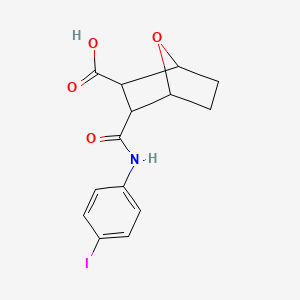 molecular formula C14H14INO4 B4278021 3-{[(4-iodophenyl)amino]carbonyl}-7-oxabicyclo[2.2.1]heptane-2-carboxylic acid 