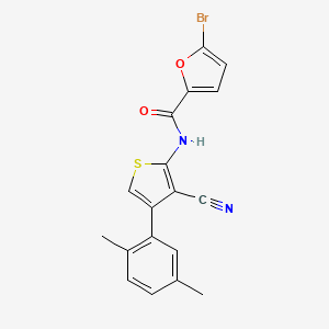 molecular formula C18H13BrN2O2S B4278023 5-bromo-N-[3-cyano-4-(2,5-dimethylphenyl)-2-thienyl]-2-furamide 