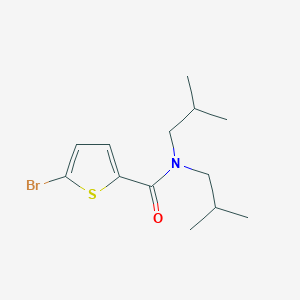 molecular formula C13H20BrNOS B4278029 5-bromo-N,N-diisobutyl-2-thiophenecarboxamide 