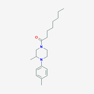 2-methyl-1-(4-methylphenyl)-4-octanoylpiperazine