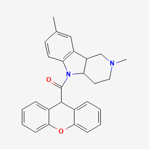 2,8-dimethyl-5-(9H-xanthen-9-ylcarbonyl)-2,3,4,4a,5,9b-hexahydro-1H-pyrido[4,3-b]indole