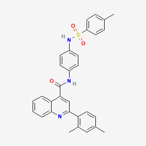 2-(2,4-dimethylphenyl)-N-(4-{[(4-methylphenyl)sulfonyl]amino}phenyl)-4-quinolinecarboxamide